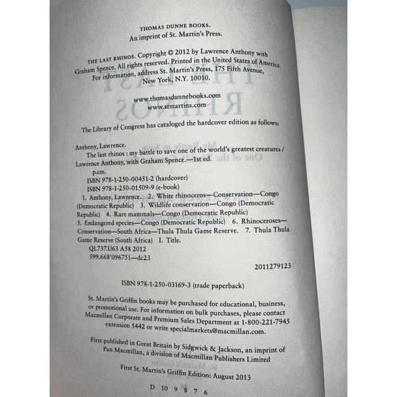 The Last Rhinos Book - By: Lawrence Anthony; Graham Spence - Picture 4 of 4